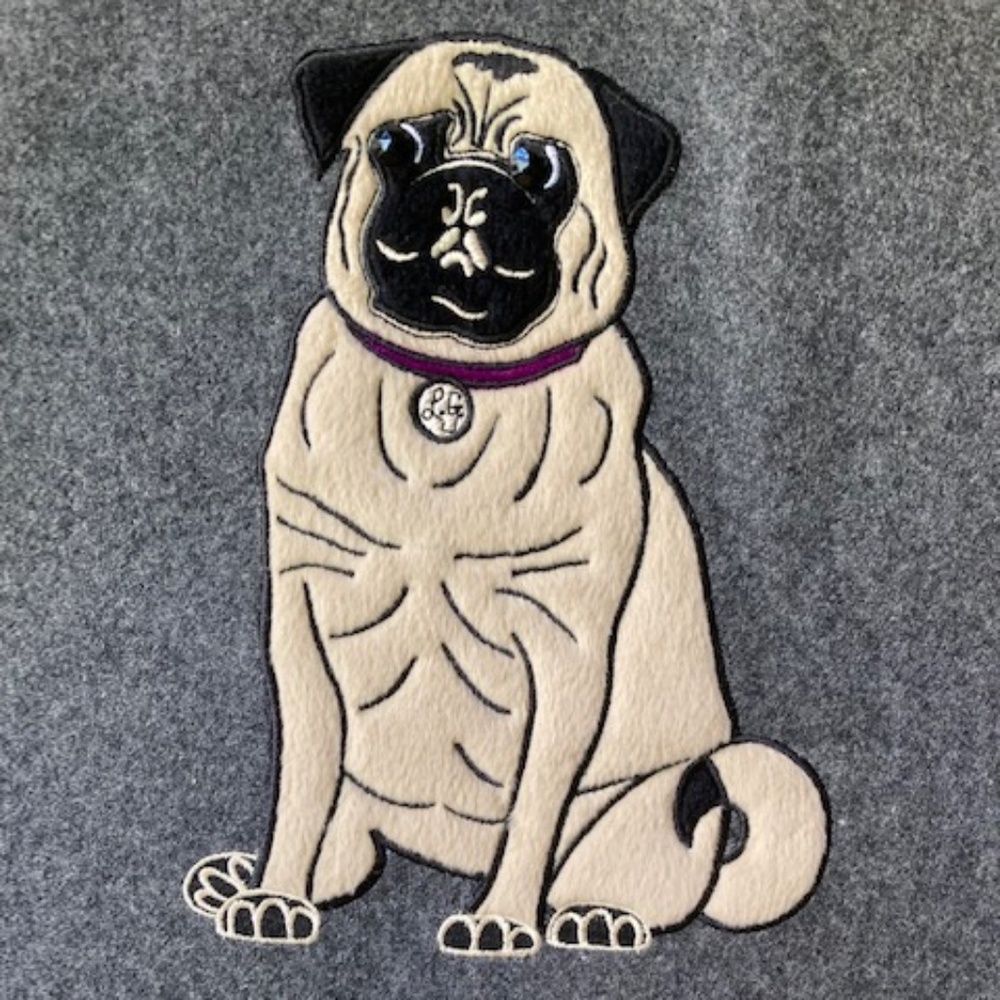 Lulu Guinness London "It's a Dogs Life"' Pug Tote Bag - Picture 5 of 16